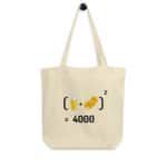 "Chope et mitraillette au Carré" Tote bag éco-friendly – Image 2