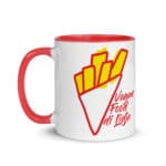 "Vegan Food di Lîdje" Mug coloré – Image 3