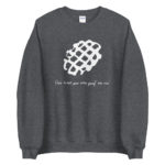 "Ceci n’est pas une gauf’ au suc’" Sweatshirt – Image 2