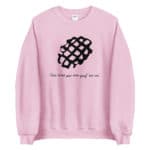 "Ceci n’est pas une gauf’ au suc’" Sweatshirt – Image 9