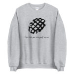 "Ceci n’est pas une gauf’ au suc’" Sweatshirt – Image 3