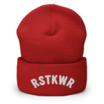 "RSTKWR" Bonnet brodé