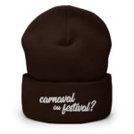 "Carnaval ou festival ?" Bonnet brodé – Image 7