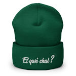 "Et qwè chal ?" Bonnet brodé – Image 7