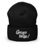 "Grosse bièsse !" Bonnet brodé – Image 5