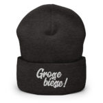"Grosse bièsse !" Bonnet brodé – Image 3