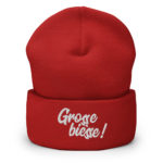 "Grosse bièsse !" Bonnet brodé – Image 2