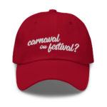"Carnaval ou festival ?" Casquette brodée – Image 3