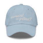 "Carnaval ou festival ?" Casquette brodée – Image 8