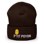 "P'tit poyon" Bonnet brodé