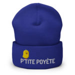 "P'tite poyète" Bonnet brodé