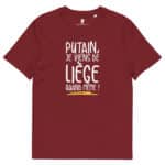 “Putain, je viens de Liège quand même !” Tee-shirt éco-friendly – Image 10