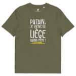 “Putain, je viens de Liège quand même !” Tee-shirt éco-friendly – Image 3