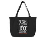 "Putain, je viens de Liège quand même !" Shopping bag éco-friendly – Image 2