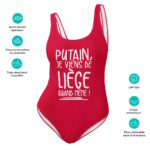 "Putain, je viens de Liège quand même !" Maillot de bain une pièce – Image 14
