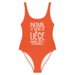 "Putain, je viens de Liège quand même !" Maillot de bain une pièce – Image 6