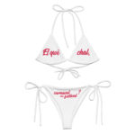 "Et qwè chal, carnaval ou festival ?" Bikini éco-friendly