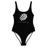 "Ceci n'est pas une gauf' au suc'" Maillot de bain une pièce – Image 2