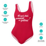 "Et qwè chal, carnaval ou festival ?" Maillot de bain une pièce – Image 14