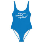 "Et qwè chal, carnaval ou festival ?" Maillot de bain une pièce