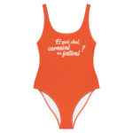 "Et qwè chal, carnaval ou festival ?" Maillot de bain une pièce – Image 8
