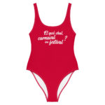 "Et qwè chal, carnaval ou festival ?" Maillot de bain une pièce – Image 4