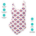 "Les stations de tram" Maillot de bain une pièce – Image 6