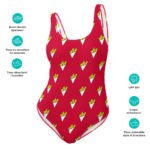 "Les sètchêts d’fritches" Maillot de bain une pièce – Image 13