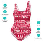 "Liégeoiseries" Maillot de bain une pièce – Image 14