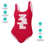 "Londres, Paris, New-York... Liège" Maillot de bain une pièce – Image 14