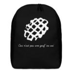 "Ceci n'est pas une gauf' au suc'" - Sac à dos – Image 3