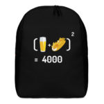 "Chope et mitraillette au Carré" - Sac à dos – Image 2