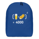 "Chope et mitraillette au Carré" - Sac à dos – Image 4