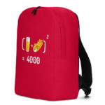 "Chope et mitraillette au Carré" - Sac à dos – Image 7