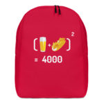 "Chope et mitraillette au Carré" - Sac à dos – Image 6