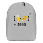 "Chope et mitraillette au Carré" - Sac à dos – Image 5