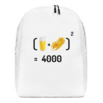 "Chope et mitraillette au Carré" - Sac à dos – Image 3