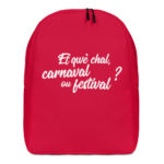 "Et qwè chal, carnaval ou festival ?" - Sac à dos – Image 4
