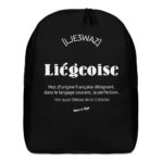 "Liégeoise... Voir aussi Déesse de la Création" - Sac à dos – Image 3