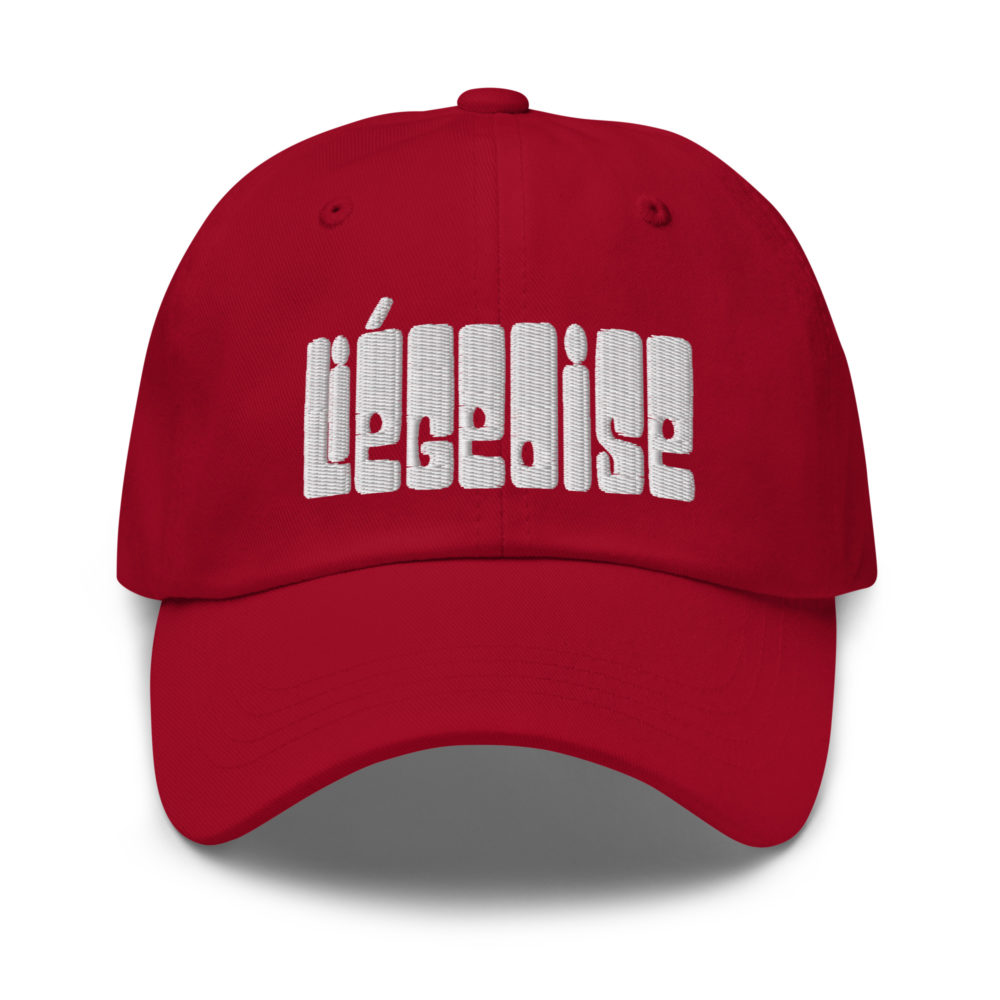RASTAKWER-casquette-baseball-POP-liegeoise-cranberry "POP - Liégeoise" Casquette brodée – Image 4