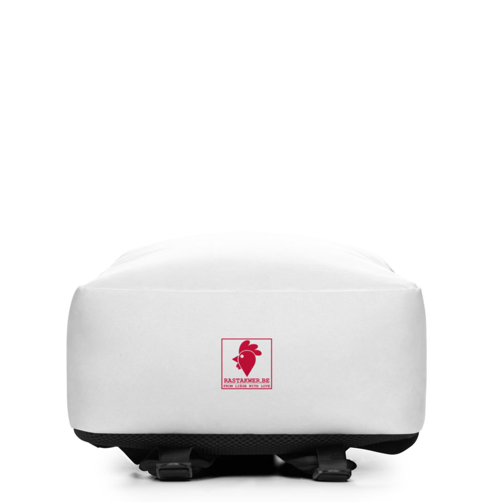 RASTAKWER-sac-a-dos-POP-liege-white-red-04 "POP - Liège" - Sac à dos – Image 9