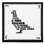 "Pigeon, oiseau à la grise robe..." - Bandana – Image 4