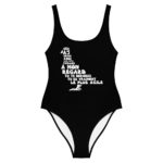 "Pigeon, oiseau à la grise robe..." Maillot de bain une pièce – Image 3