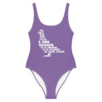 "Pigeon, oiseau à la grise robe..." Maillot de bain une pièce – Image 5