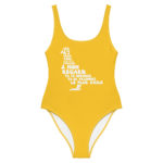 "Pigeon, oiseau à la grise robe..." Maillot de bain une pièce – Image 10