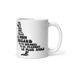 "Pigeon, oiseau à la grise robe..." Mug – Image 2