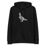 "Pigeon, oiseau à la grise robe..." Sweat à capuche éco-friendly – Image 4