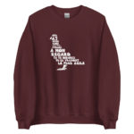"Pigeon, oiseau à la grise robe..." Sweatshirt – Image 9