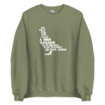 "Pigeon, oiseau à la grise robe..." Sweatshirt – Image 5