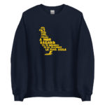 "Pigeon, oiseau à la grise robe..." Sweatshirt – Image 8